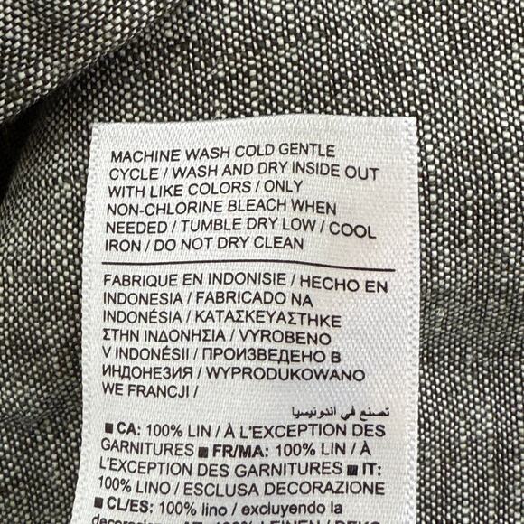 ATHLETA Voyager Tank Top Size M 100% Linen Aspen Olive Gray Adjustable Straps - Picture 11 of 13